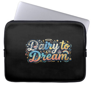 Capa Para Notebook Laticínios para Sonhar – Camiseta com Piada de Lat