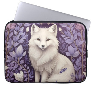 Capa Para Notebook Lavanda Branca de Raposa Árctica William Morris Fl