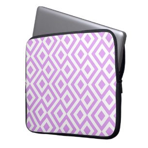 Capa Para Notebook Lavanda e Branco Meander
