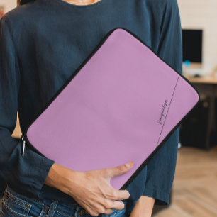 Capa Para Notebook Lavanda Elegante com Bolsa de laptop de Nome