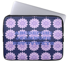 Capa Para Notebook Lavanda Neoprene Flores Laptop