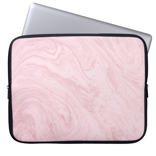 Capa Para Notebook Lavanda rosa de textura mármore (Frente)