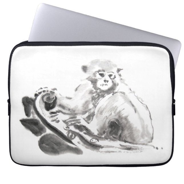 Capa Para Notebook Lave Pintando Macaco Ano Zodioca Capa (Frente)