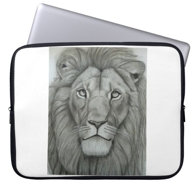 Capa Para Notebook Leão Majestoso (Frente)