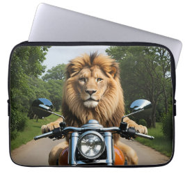 Capa Para Notebook Leão na moto