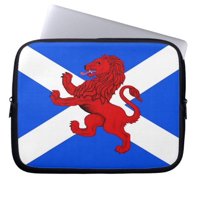 Capa Para Notebook Leão Rampant / Bandeira da Escócia / Bolsa de Elet (Frente)