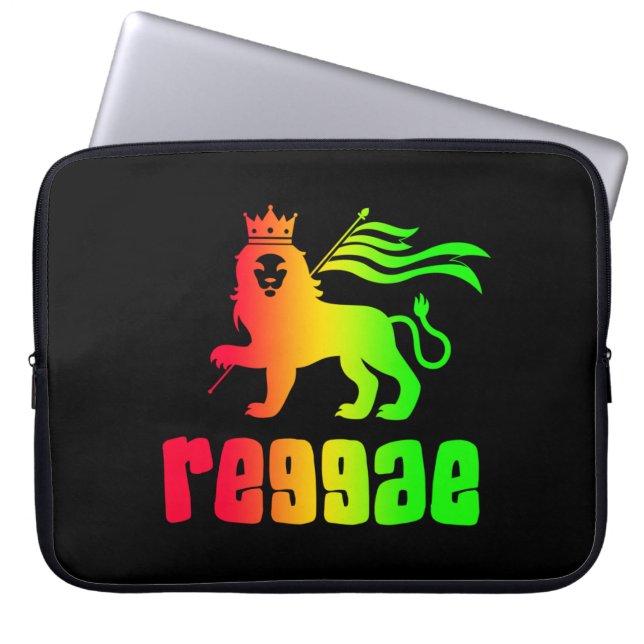 Capa Para Notebook Leão Reggae Rasta (Frente)