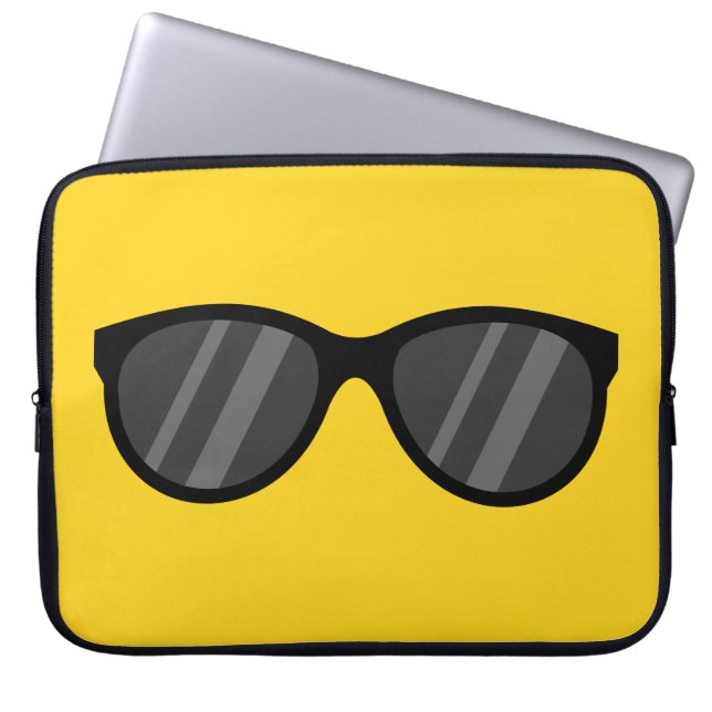Capa Para Notebook Legal Cartoon Óculos de sol (Frente)