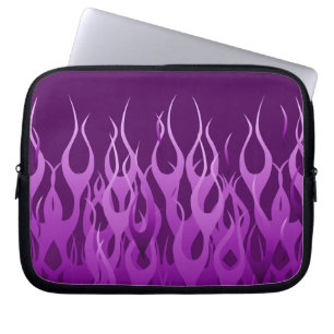 Capa Para Notebook Legal Cavalo de Chamas Roxo Na moda