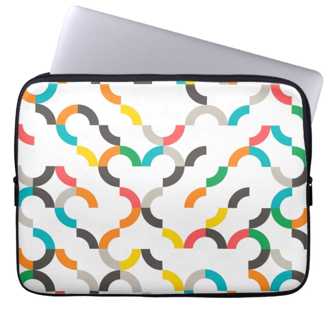 Capa Para Notebook Legal, moderno, colorido, geométrico circulares de (Frente)