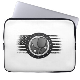 Capa Para Notebook Legal Pickleball Sport USA Grunge Flag - Picklebal