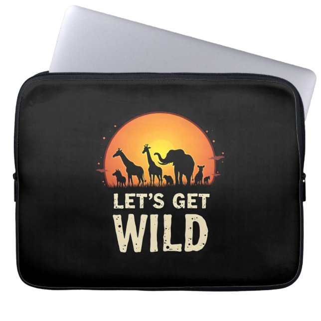 Capa Para Notebook Legal Safari Design para Homens Crianças Safari An (Frente)