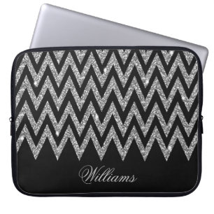 Capa Para Notebook Legal trendon chevron zigzag faux glitter