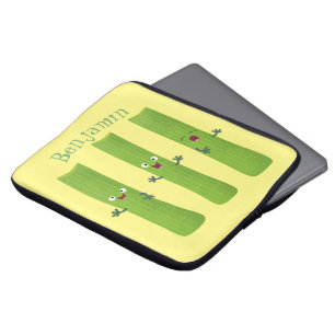 Capa Para Notebook Legumes de trio com aipo-branco