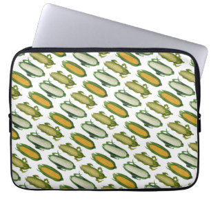 Capa Para Notebook Legumes Saudáveis de Comida Antiga, Milho Fresco n