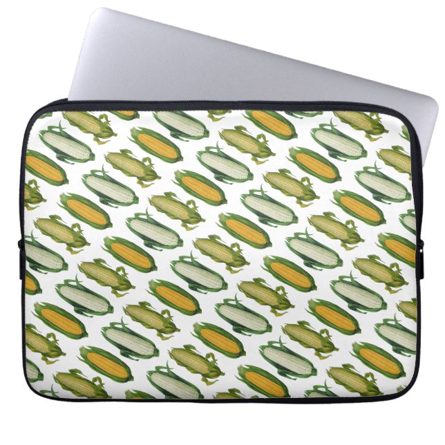 Capa Para Notebook Legumes Saudáveis de Comida Antiga, Milho Fresco n (Frente)