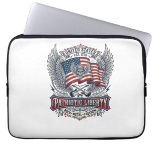 Capa Para Notebook Lenço Patriótico Rocker Glória Antiga Música Rock 