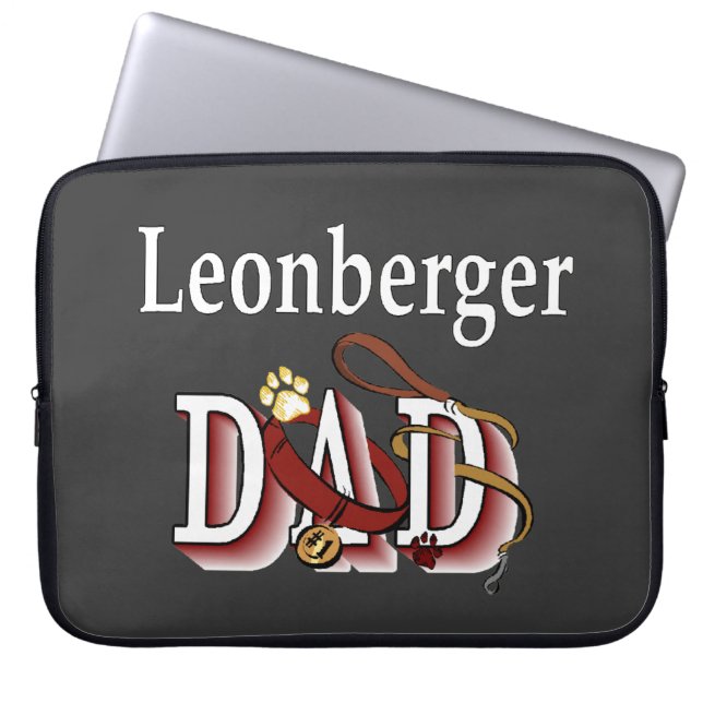 Capa Para Notebook Leonberger Pai (Frente)