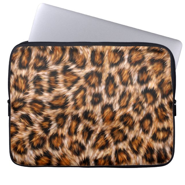 Capa Para Notebook Leopard Jaguar Cat Brown fur Pattern-24609 (Frente)