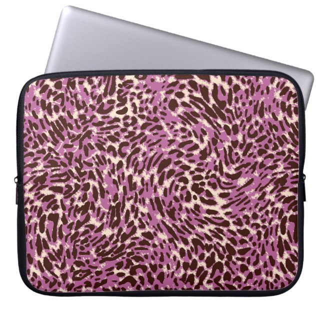 Capa Para Notebook Leopard Pattern, Leopard Print, Animal print,  (Frente)