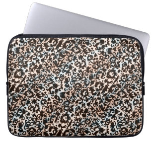 Capa Para Notebook leopardo, moda, avistada, marrom, bege, pele,