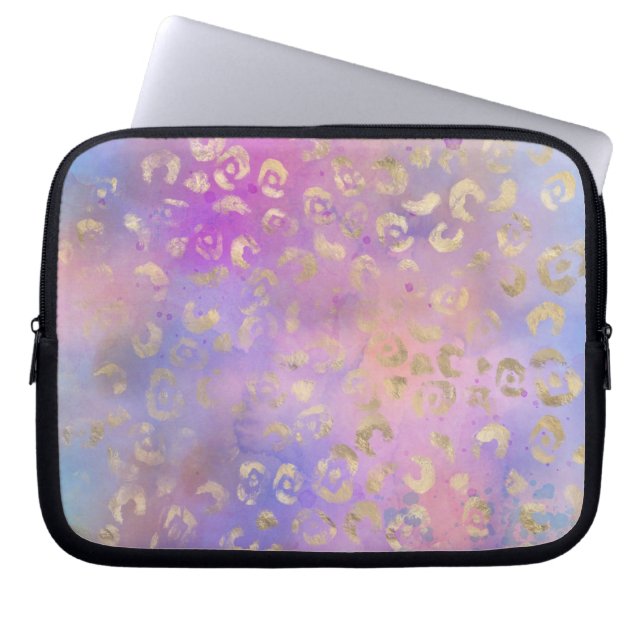 Capa Para Notebook Leopardo - Série Paint Design 8 (Frente)