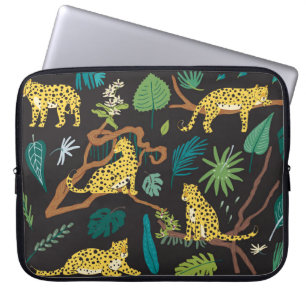 Capa Para Notebook Leopardos da Selva: Ilustrações da Vida Selvagem V