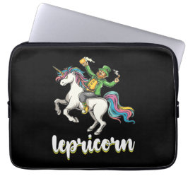Capa Para Notebook Lepricorn Leprechaun Dia de São Patrício Unicorn