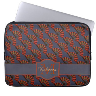Capa Para Notebook Leques Antigos Japoneses Vermelhos Elegantes Perso