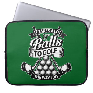 Capa Para Notebook Leva Muitas Bolas - golfe engraçado