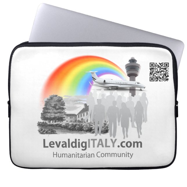 Capa Para Notebook LevaldigITALY - Bolsa de laptop 13" (Frente)