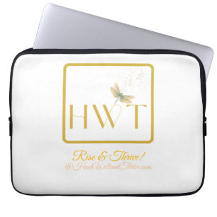 Capa Para Notebook Levante e prospere! Pasta Pocket de Coleção Dourad
