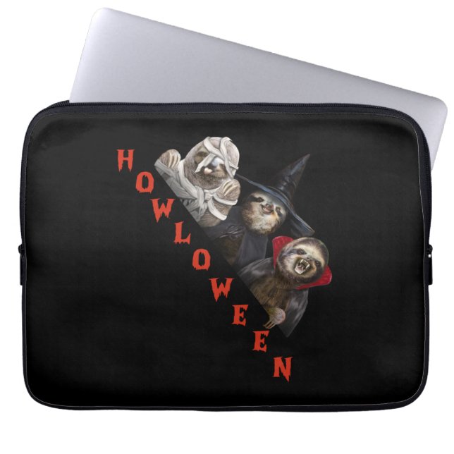 Capa Para Notebook Leve Feliz Halloween Shirt Sloth Graphic (Frente)