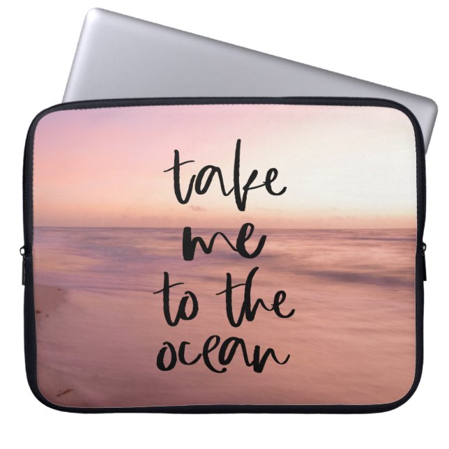 Capa Para Notebook Leve-me ao Oceano (Frente)