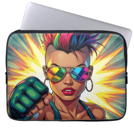 Capa Para Notebook LGBT Lésbica Mohawk Uppercut Pop Art