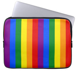 Capa Para Notebook LGBTQ+ Rainbow Flag Stripes for Pride Month - 