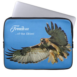 Capa Para Notebook Liberdade dos céus falcão de cauda vermelha