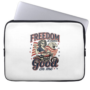 Capa Para Notebook Liberdade Parece Bom Águia Vintage Patriótica
