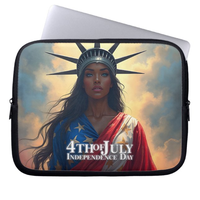 Capa Para Notebook Liberdade reimaginada - Uma nova face da liberdade (Frente)