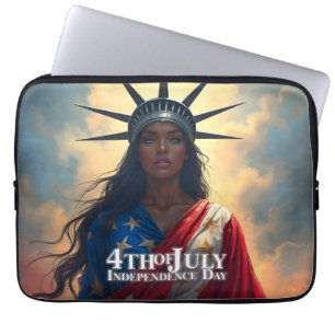 Capa Para Notebook Liberdade reimaginada - Uma nova face da liberdade