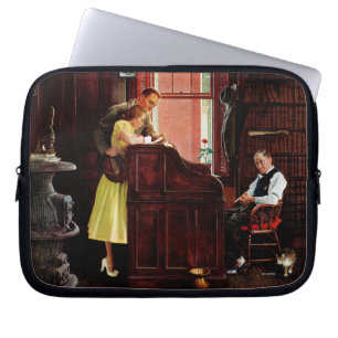 Capa Para Notebook Licença de casamento por Norman Rockwell