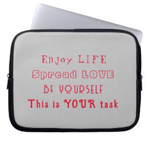 Capa Para Notebook Life and Love - Eletrônicos Bag