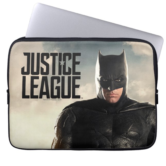 Capa Para Notebook Liga da Justiça | Batman No Battlefield (Frente)