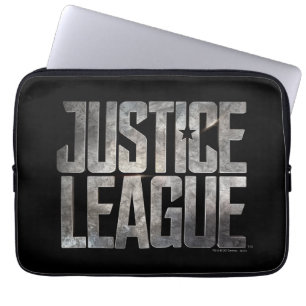 Capa Para Notebook Liga da Justiça  Logotipo Metálico da Liga da Ju