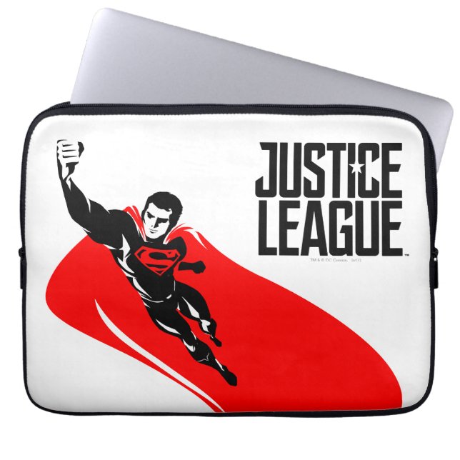 Capa Para Notebook Liga da Justiça | Superman Flying Noir Pop Art (Frente)