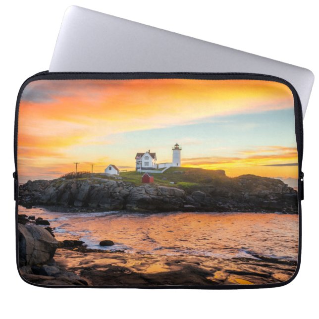 Capa Para Notebook Lighthouses | Nubble Lighthouse Maine (Frente)