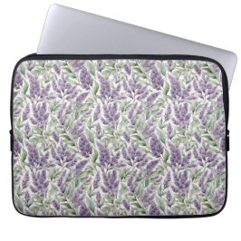 Capa Para Notebook Lilac e Sage - desacoplamento floral