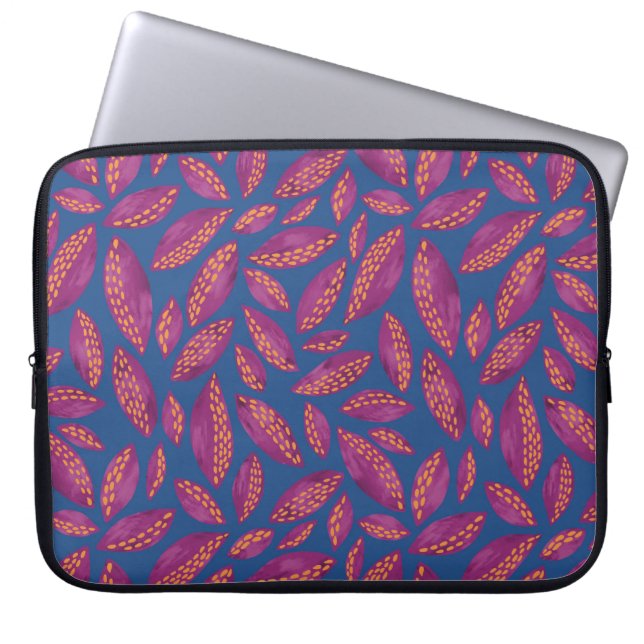 Capa Para Notebook Lilac/Purple Autumn Deixa Bolsa de laptop (Frente)