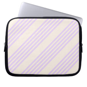 Capa Para Notebook Lilac púrpura e bege 5 listras