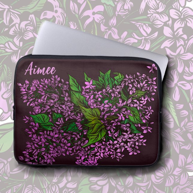 Capa Para Notebook Lilacs Floral (Criador carregado)